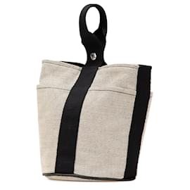 Hermès-Hermès Gray Toile Saxo PM-Brown