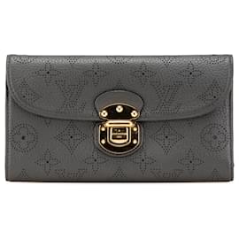 Louis Vuitton-Louis Vuitton Gray Mahina Amelia Wallet-Brown