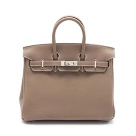 Hermès-Hermes Birkin 25 Handbag-Brown,Taupe