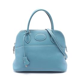 Hermès-Hermes Bolide 31 Handbag-Blue