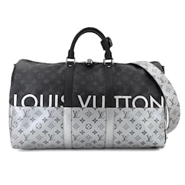 Louis Vuitton-Louis Vuitton Monogram Eclipse Split Keepall Bandouliere 50-Monogram