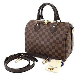 Louis Vuitton-Louis Vuitton Damier Speedy Bandouliere 25 Handbag-Damier ebene
