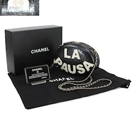 Chanel-CHANEL La Pausa Chain Shoulder Bag-Black,White