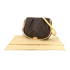 Louis Vuitton-Louis Vuitton Monogram Menilmontant MM Shoulder Bag-Brown,Monogram
