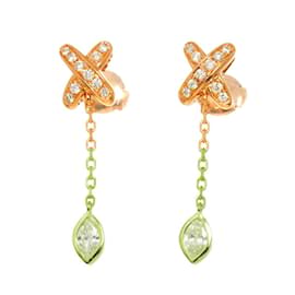Chaumet-Chaumet Jeux de Liens Diamond Earrings in 18K Pink Gold-Other