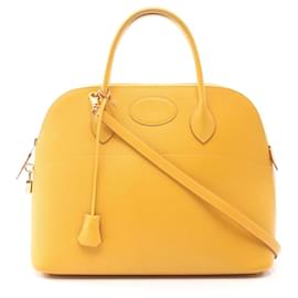 Hermès-Hermes Bolide 35 Handbag in Yellow-Yellow