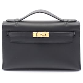 Hermès-Hermes Pochette Kelly Mini Handbag-Black