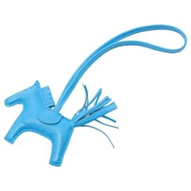 Hermès-Hermes Rodeo PM Blue Zanzibar Charm-Blue