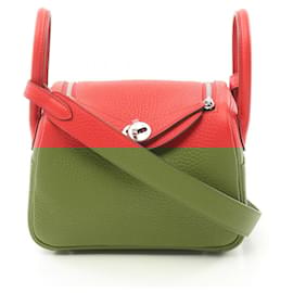 Hermès-Hermes Lindy Mini Shoulder Bag-Red