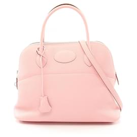 Hermès-Hermes Bolide 31 Verso Handbag-Pink,White