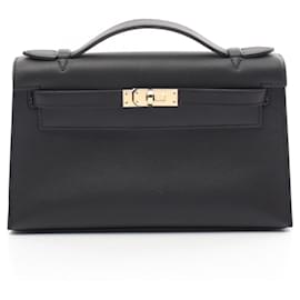 Hermès-Hermes HERMES Pochette Kelly Mini Handbag-Black