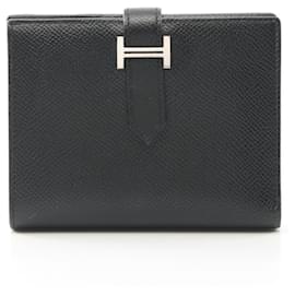 Hermès-Hermes Bearn Compact Bi-fold Wallet-Black