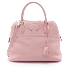 Hermès-Hermes Bolide 31 Verso Handbag-Pink