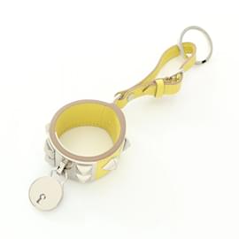 Hermès-Hermes Portecle Collier de Chien Charm-Silvery,Yellow