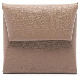 Hermès-Hermes Bastia Coin Case in Chevre Leather-Brown,Taupe