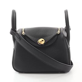 Hermès-Hermes Lindy Mini Shoulder Bag-Black