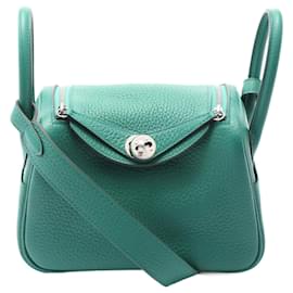 Hermès-Hermes Lindy Mini Shoulder Bag-Green