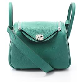 Hermès-Hermes Lindy Mini Shoulder Bag-Green