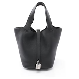 Hermès-Hermes Picotin Lock PM Handbag-Black