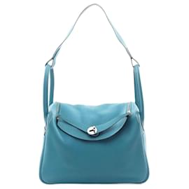 Hermès-Hermes Lindy 30 Shoulder Bag-Green,Turquoise
