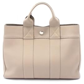 Hermès-Hermes HERMES Foult PM Tote Bag-Beige,Grey