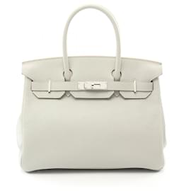Hermès-Hermes Birkin 30 Handbag in Gray-Brown