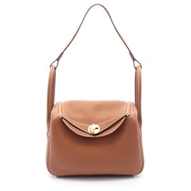Hermès-Hermes Lindy 26 Shoulder Bag-Brown,Golden