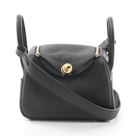 Hermès-Hermes Lindy Mini Shoulder Bag-Black