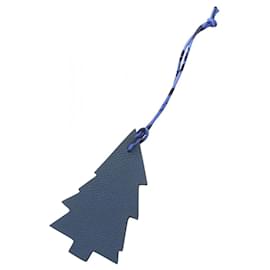 Hermès-Hermes Petite H Tree Charm-Purple,Navy blue