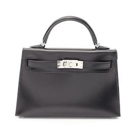 Hermès-Hermes Mini Kelly 2 Handbag-Black