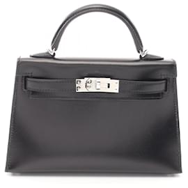 Hermès-Hermes Mini Kelly 2 Handbag-Black