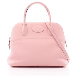 Hermès-Hermes Bolide 31 Verso Handbag-Pink