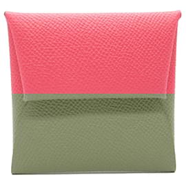 Hermès-Hermes Bastia Coin Case in Pink Epsom Leather-Pink