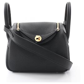 Hermès-Hermes Lindy Mini Shoulder Bag-Black