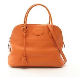 Hermès-Hermes Bolide 31 Handbag in Orange-Orange
