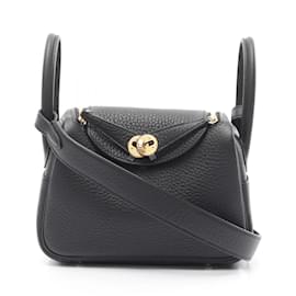 Hermès-Hermes Lindy Mini Shoulder Bag-Black