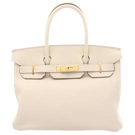 Hermès-Hermes Birkin 30 Handbag in Beige-Beige