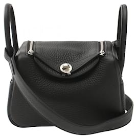 Hermès-Hermes Lindy Mini Shoulder Bag-Black