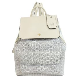 Zaino blu e bianco Tory Burch Bianco Blu