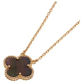 Van Cleef & Arpels-Van Cleef & Arpels Alhambra Black Shell Necklace-Pink