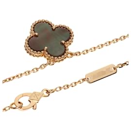 Van Cleef & Arpels-Van Cleef & Arpels Alhambra Black Shell Necklace-Pink