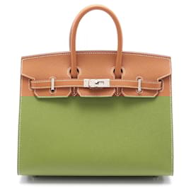 Hermès-Hermes Birkin Serie 25 Handbag-Brown,Golden