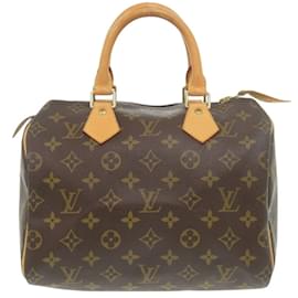 Louis Vuitton-Louis Vuitton Speedy 25 Monogram Handbag-Brown,Monogram