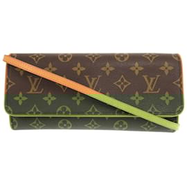 Louis Vuitton-Louis Vuitton Pochette Twin GM Monogram Shoulder Bag-Brown,Monogram