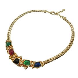 Choker oro e multicolore Christian Dior Multicolore D'oro