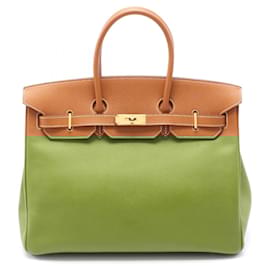 Hermès-Hermes Birkin 35 Handbag-Brown