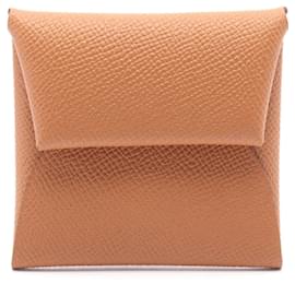 Hermès-Hermes Bastia Coin Purse in Brown Epsom Leather-Brown