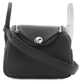 Hermès-Hermes Lindy Mini Shoulder Bag-Black