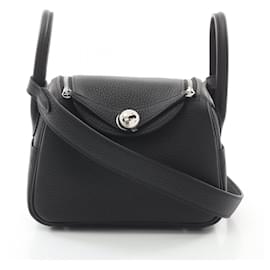 Hermès-Hermes Lindy Mini Shoulder Bag-Black