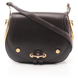 Hermès-Hermes Passkido Shoulder Bag-Brown,Damier ebene